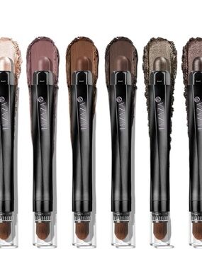 LUXAZA Eyeshadow Stick Collection - Cream, Purple, Brown, Gold Shades